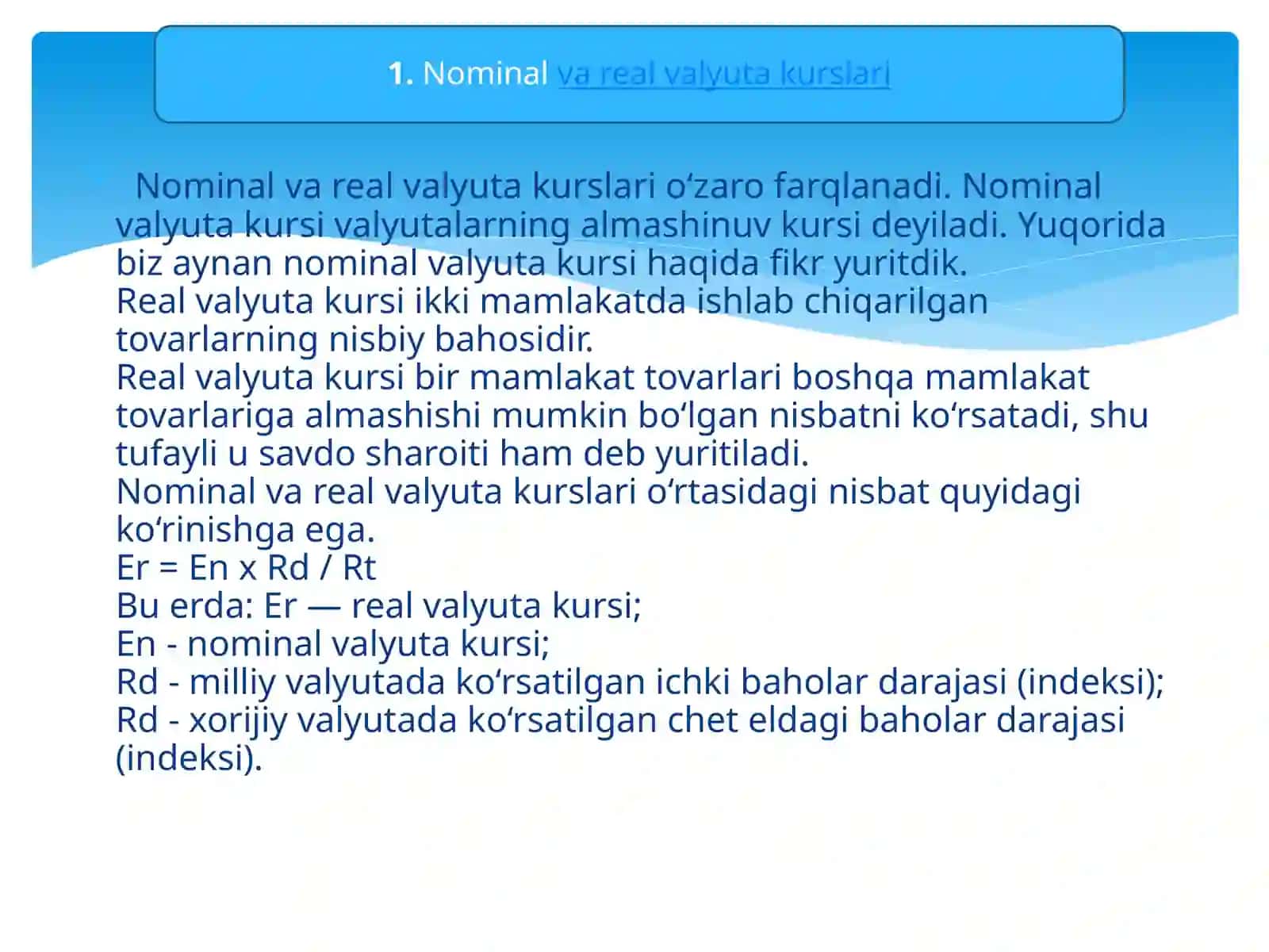Makroiqtisodiy siyosatning nominal va real valuta kurslariga ta’siri 3