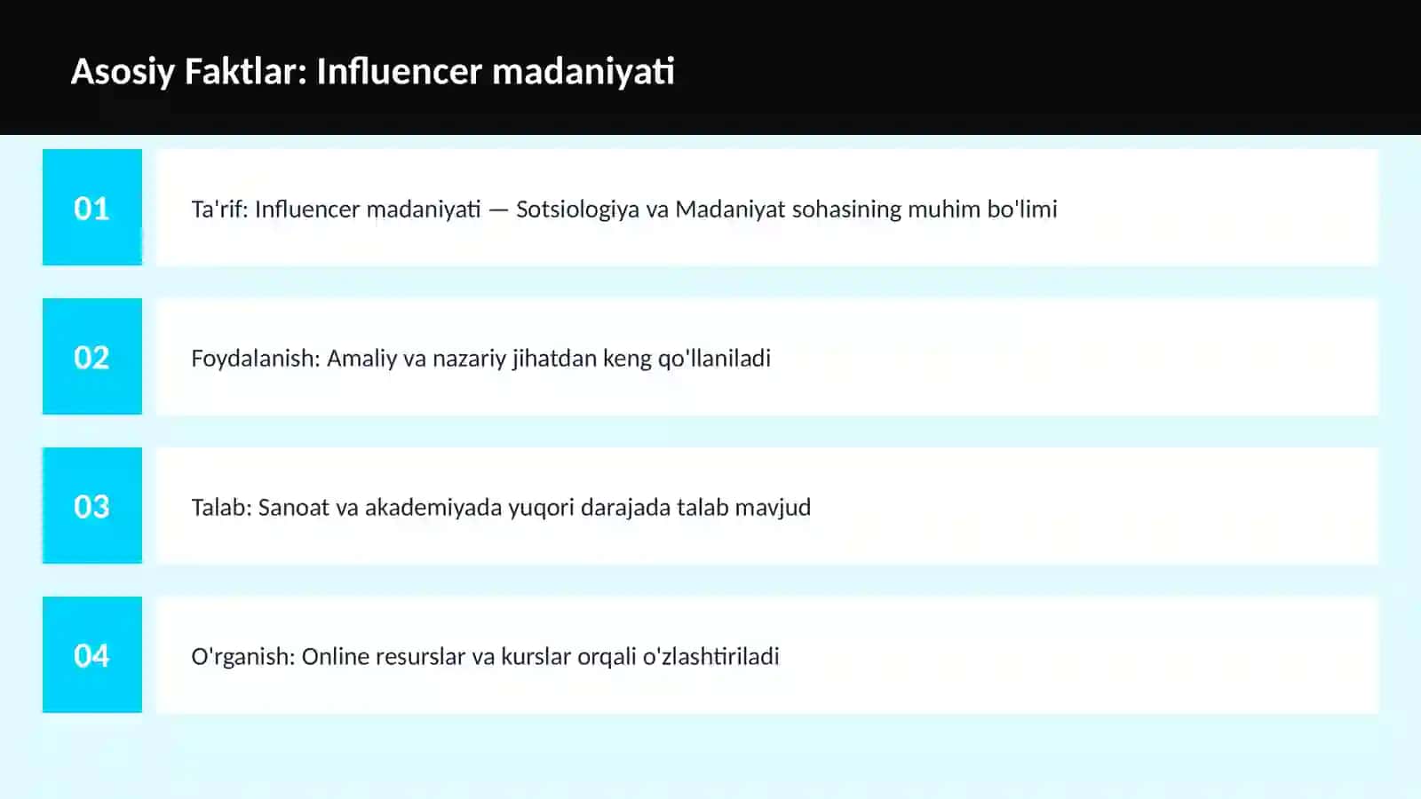 Influencer madaniyati 3