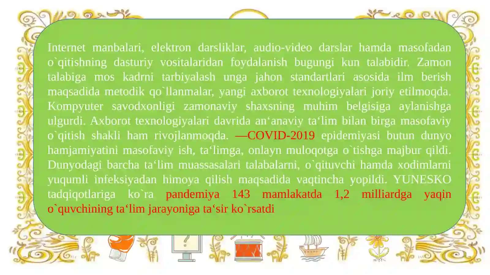 MASOFAVIY TA`LIMNI TASHKIL ETISH VA BOSHQARISH 3