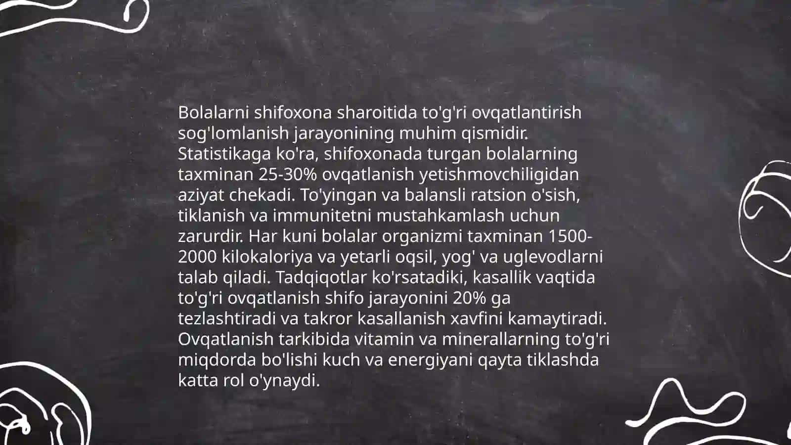 Bolalarni shifoxona sharoitida ovqatlantirishni tashkil qilish 3