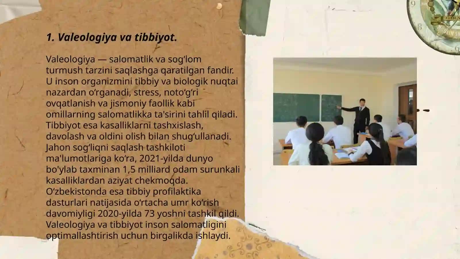 Valeologiya modulini boshqa ilmiy sohalar ichida tutgan o’rni 3