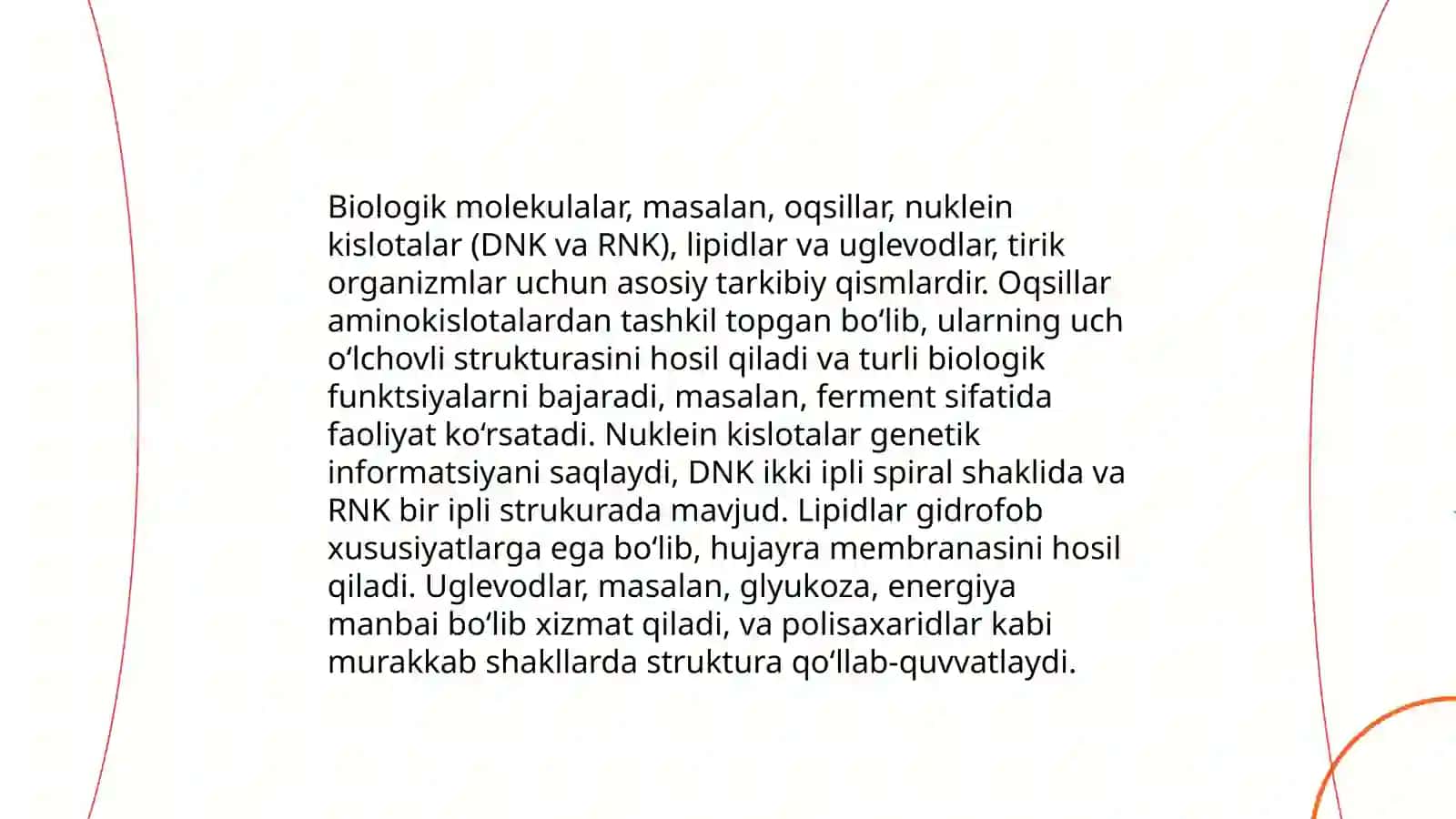 Biologiya fanining kimyo fani bilan fanlararo bogʻliqligi 3