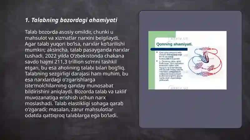 Talab va taklifning bozordagi ahamiyati 3