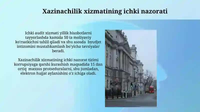 Xazina xizmatini boshqarishda g'aznachilik xizmatini o'rni 3