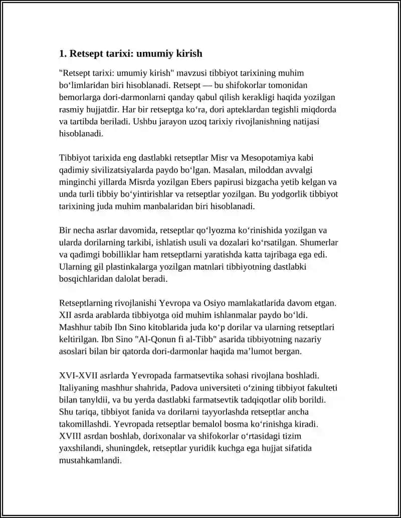 Retsept Tarixi 3