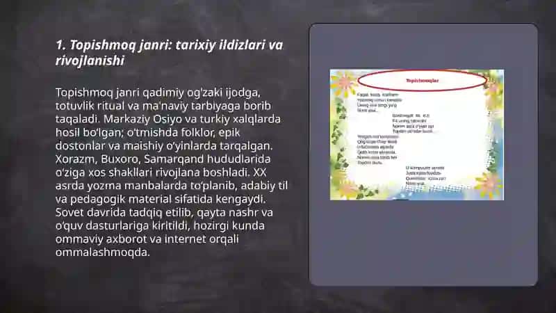 Topishmoq janri.maqollar va aforizmlar 3