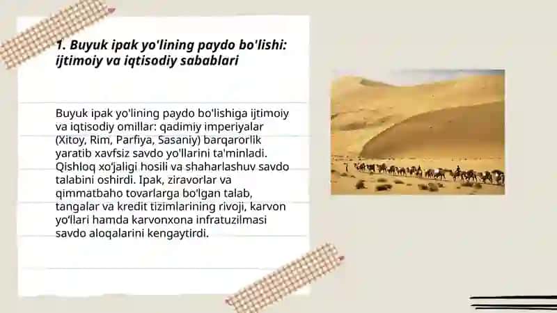 Buyuk ipak yo'lining shakllanish tarixi 3