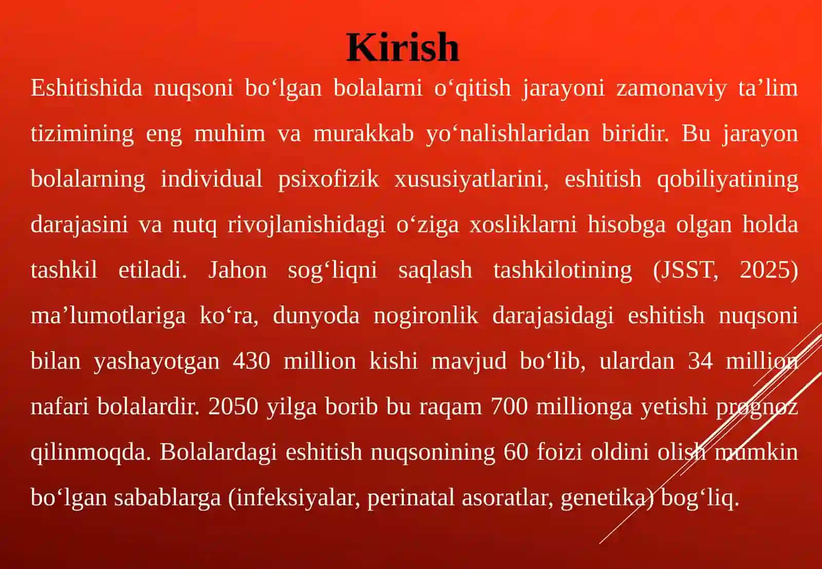 ESHITISHIDA NUQSONI BO‘LGAN BOLALARNI O‘QITISH JARAYONI 3