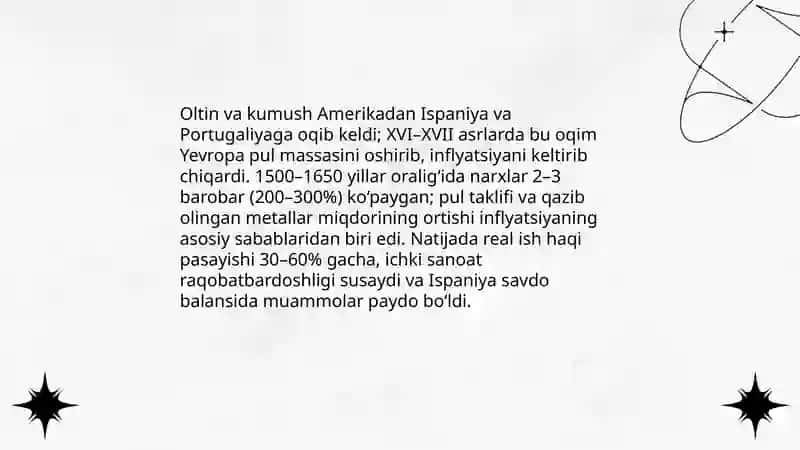 Buyuk geografik kashfiyotlarning iqtisodiy oqibatlari 3