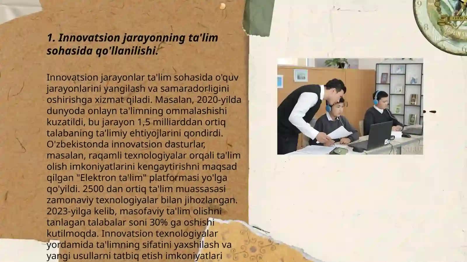 Innovatsion jarayon tushunchasining sohalarda qo'llanilishi 3