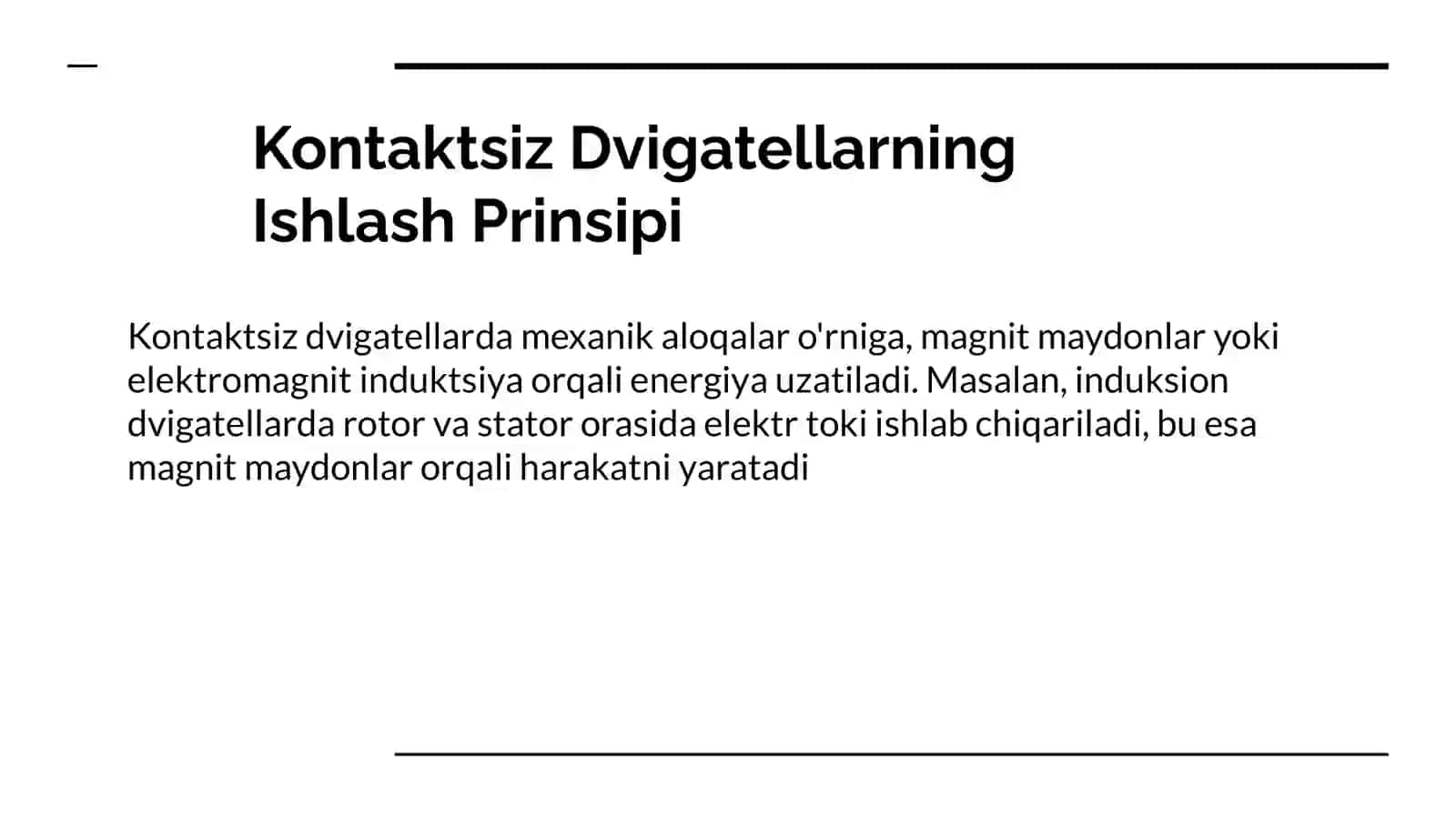 Kontaktsiz Dvigatellar 3