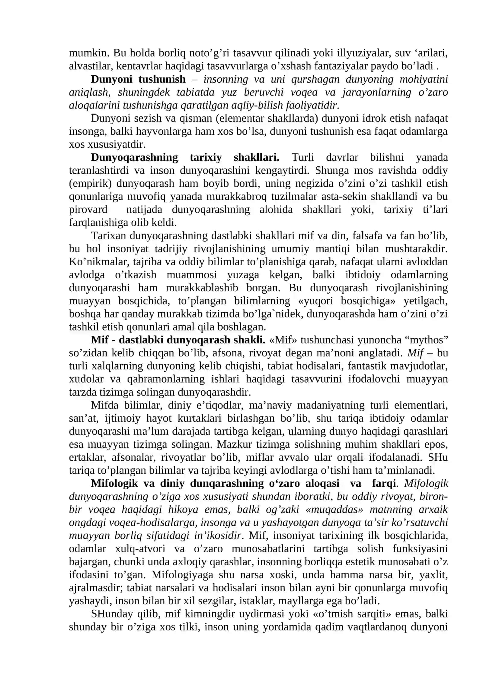 Falsafa uning jamiyat hayotidagi roli (2 soat) 3
