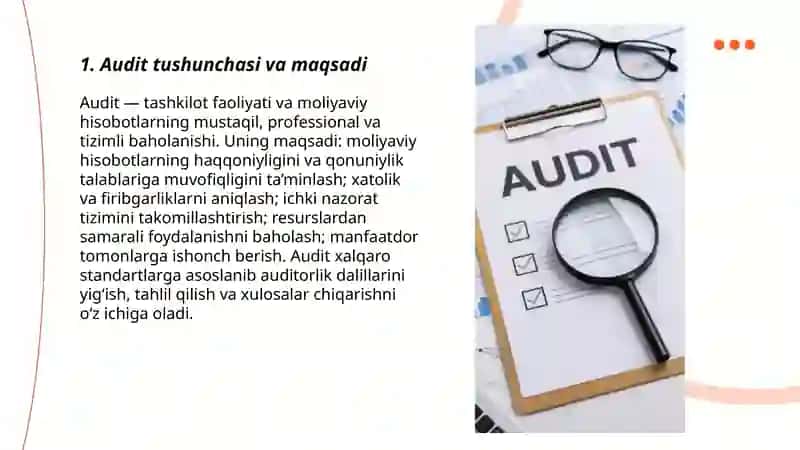Audit fanining mazmuni va mohiyati xalqaro standartlarda belgilangan asosiy tamoyillari 3