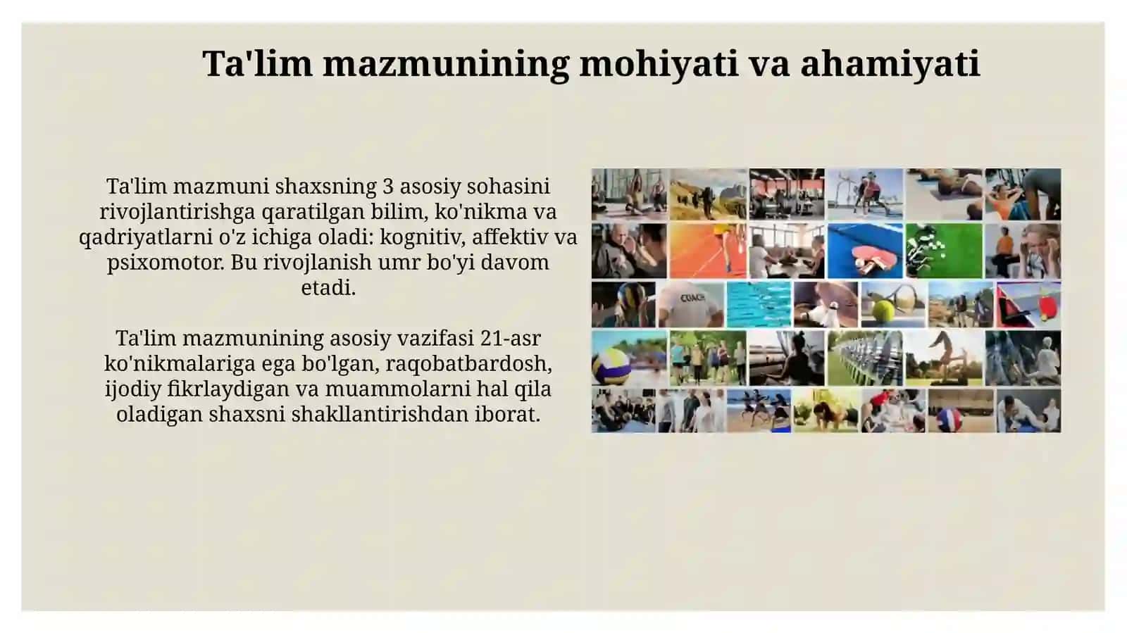 Tarbiya mazmuni va uning jismoniy tarbiya va sportagi ahamiyati 3