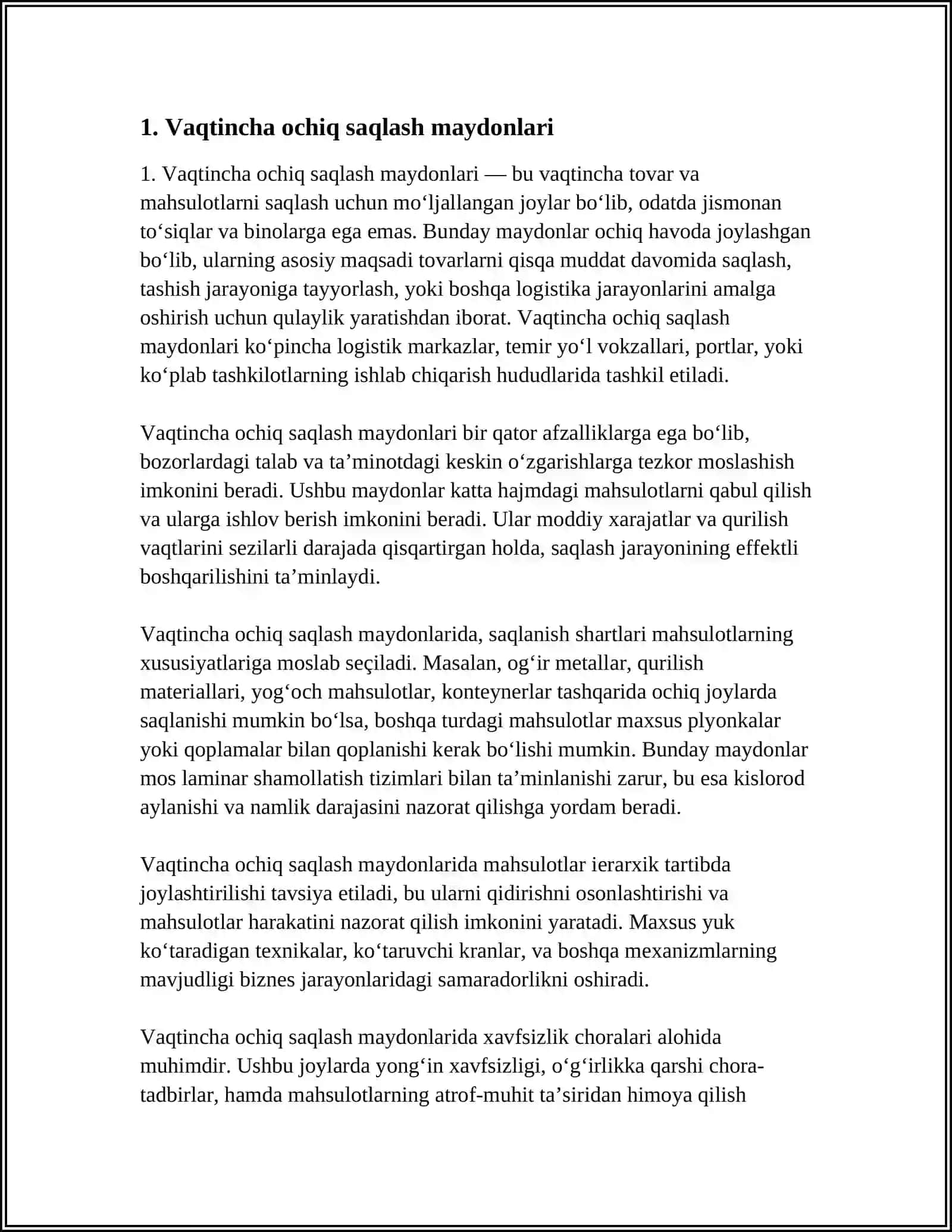 VAQTINCHALIK VA DOIMIY OMBORLARNI TURLARI 3