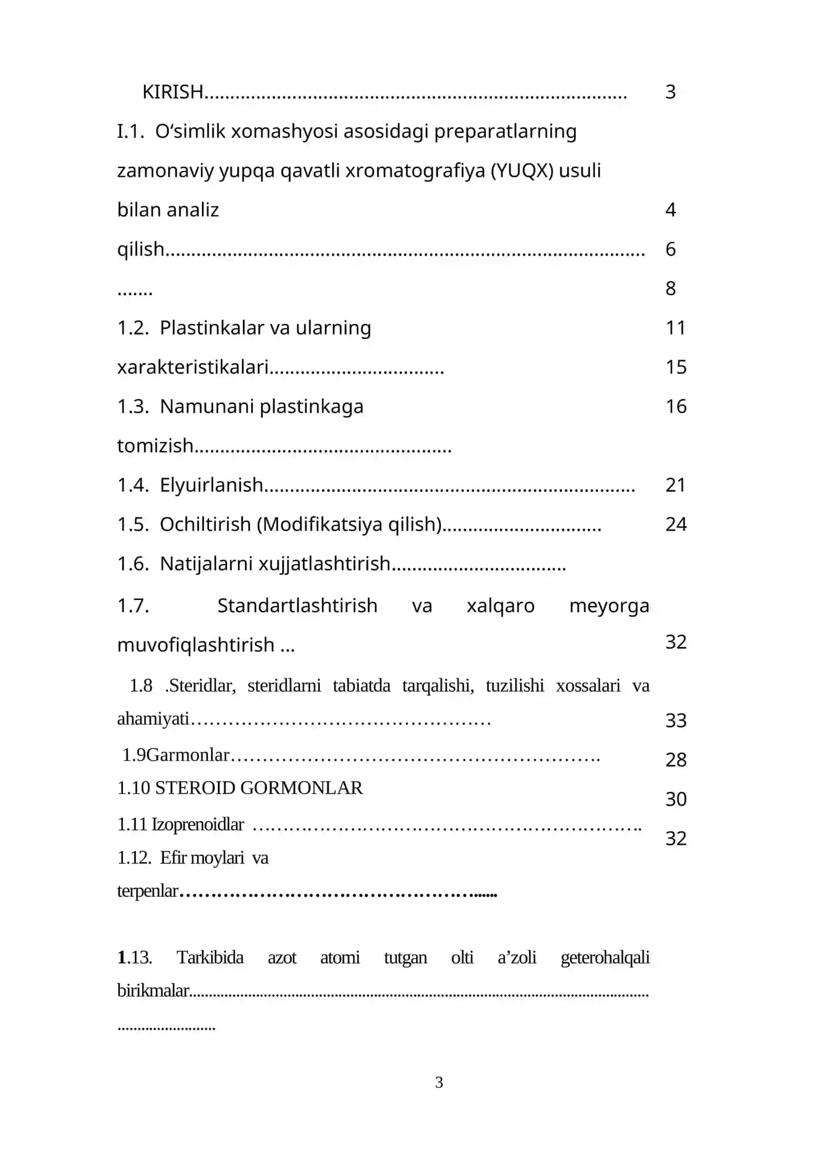 Yuqori samarali yupqa qatlamli xromotografiya usuli va uni dorivor moddalar tahliliga tadbig’i 3