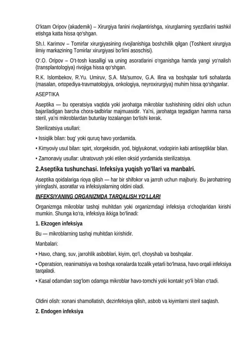 Zamonaviy Xirurgiya Rivojlanish Tarixi 3