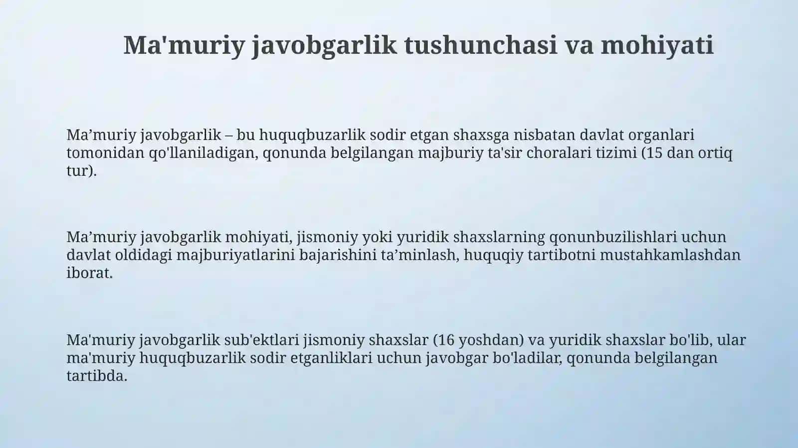 Ma'muriy javobgarlik tamoyillari 3