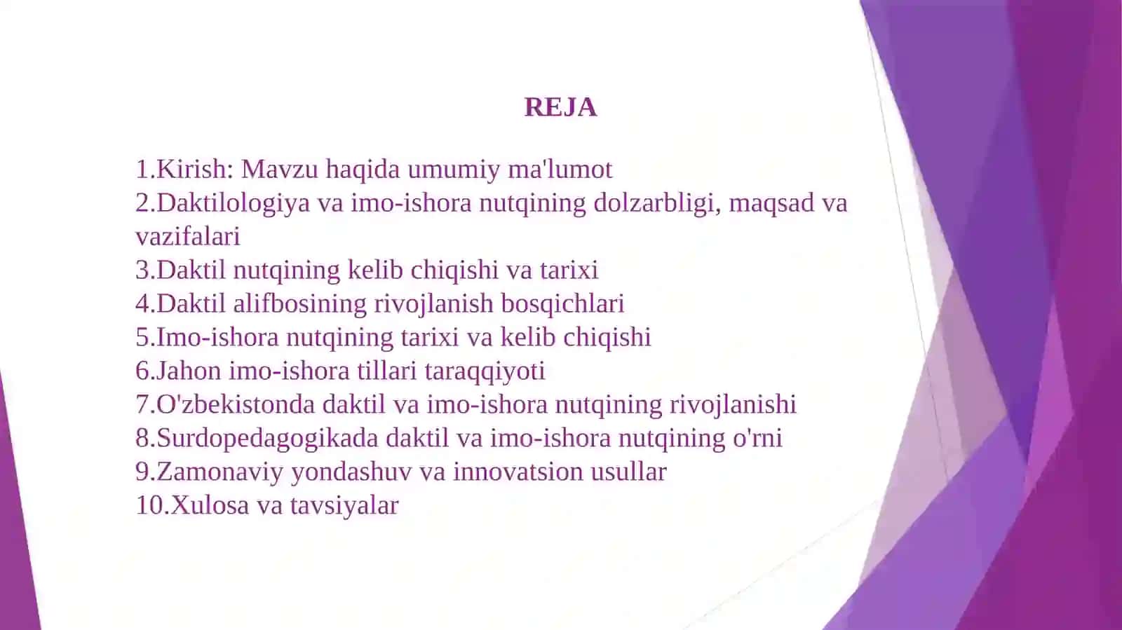 Daktil va imo-ishora nutqining rivojlanish tarixi 3