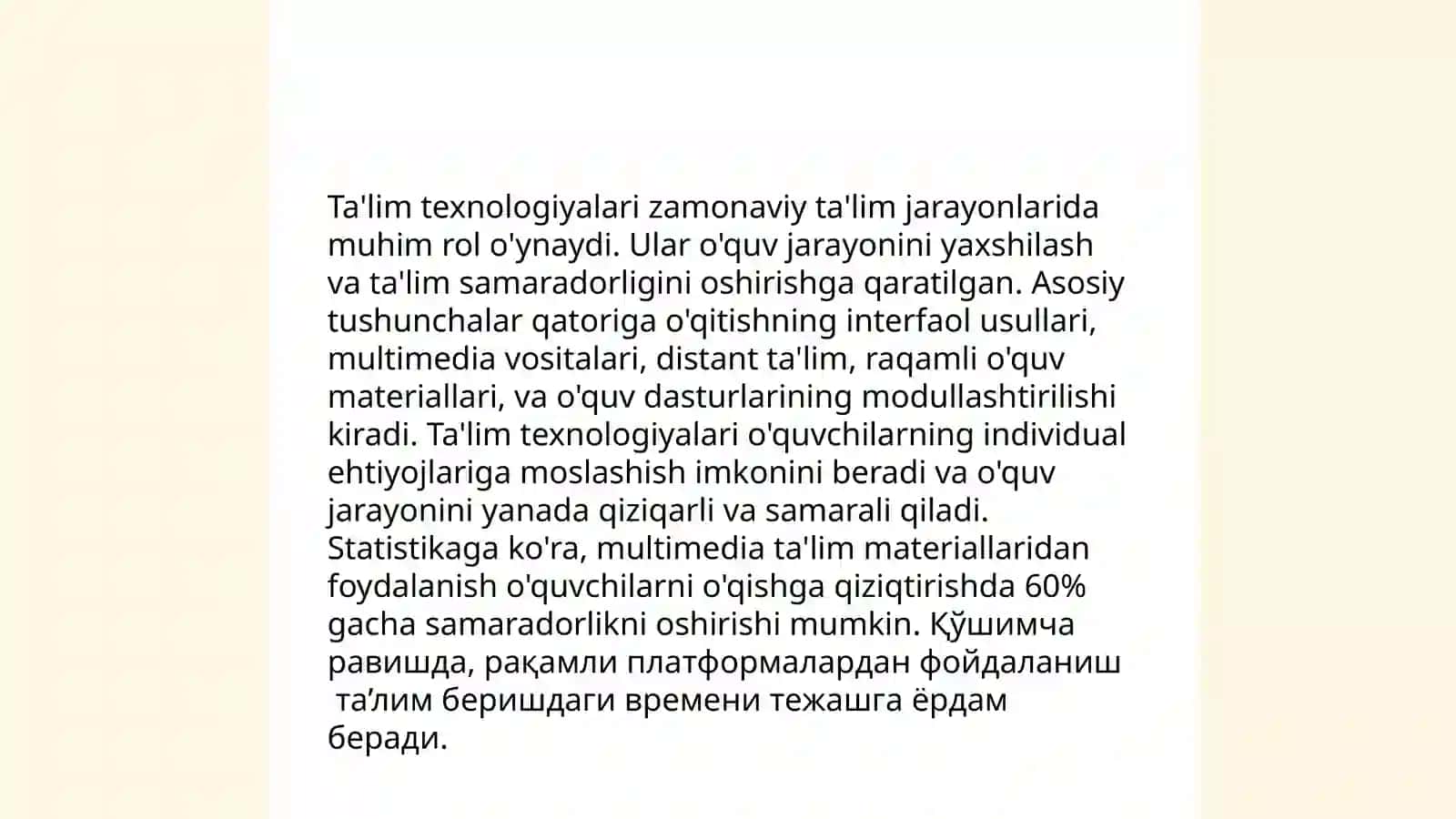 Tarbiya texnalogiyalari 3