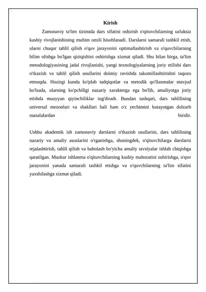 Zamonaviy darslarning asosiy usullari va texnikalari 3