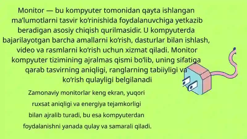 MONITOR TURLARI VA XUSUSIYATLARI 3
