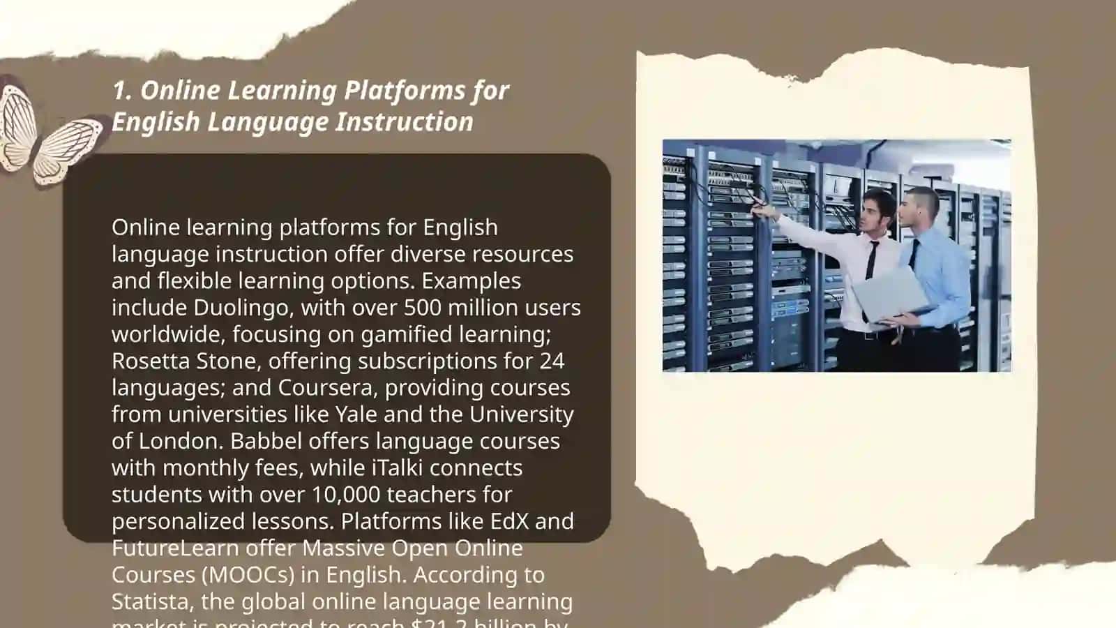Application of information and communication technologies in English language teaching and assessment 3