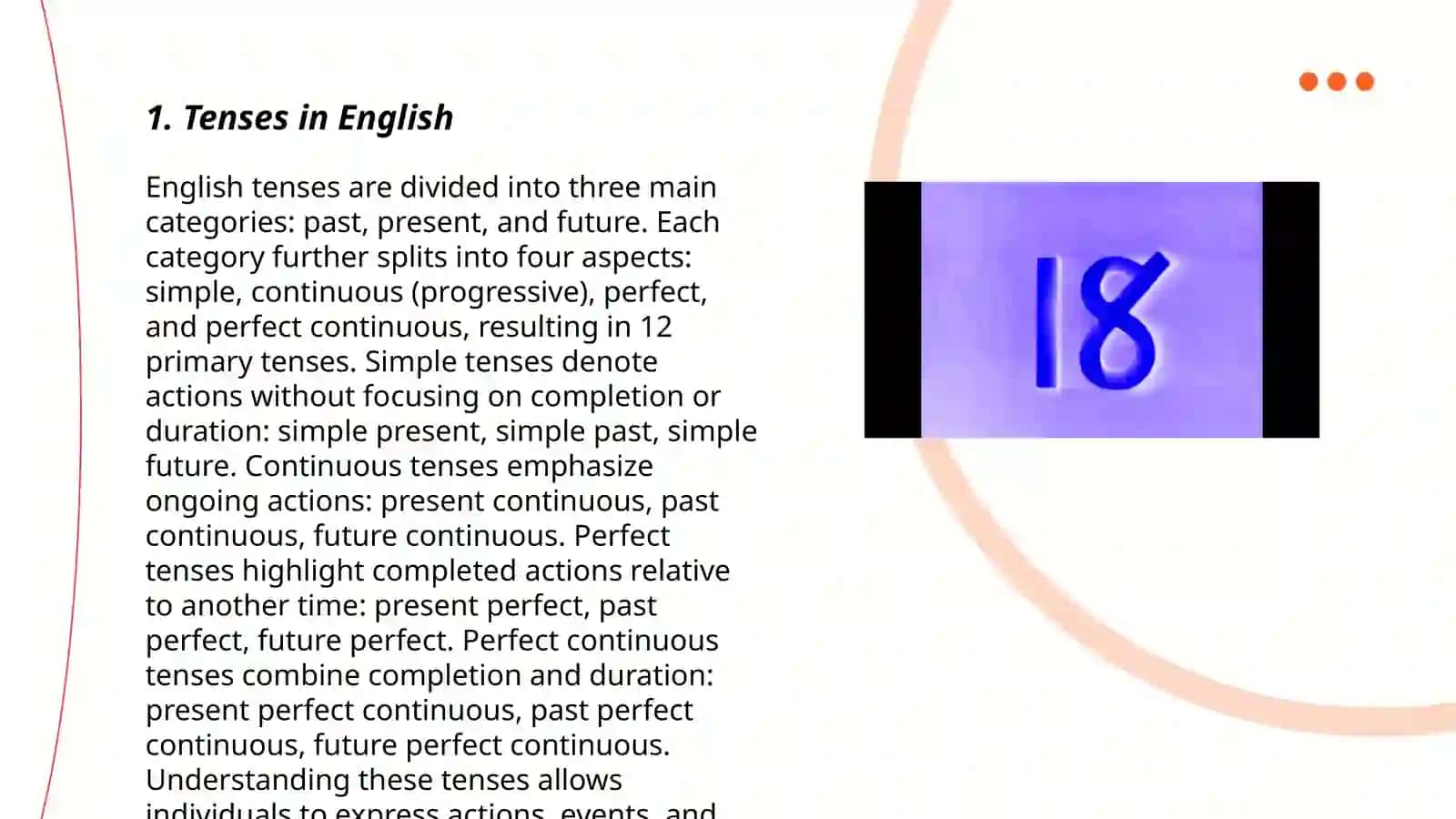 Tenses in English 3