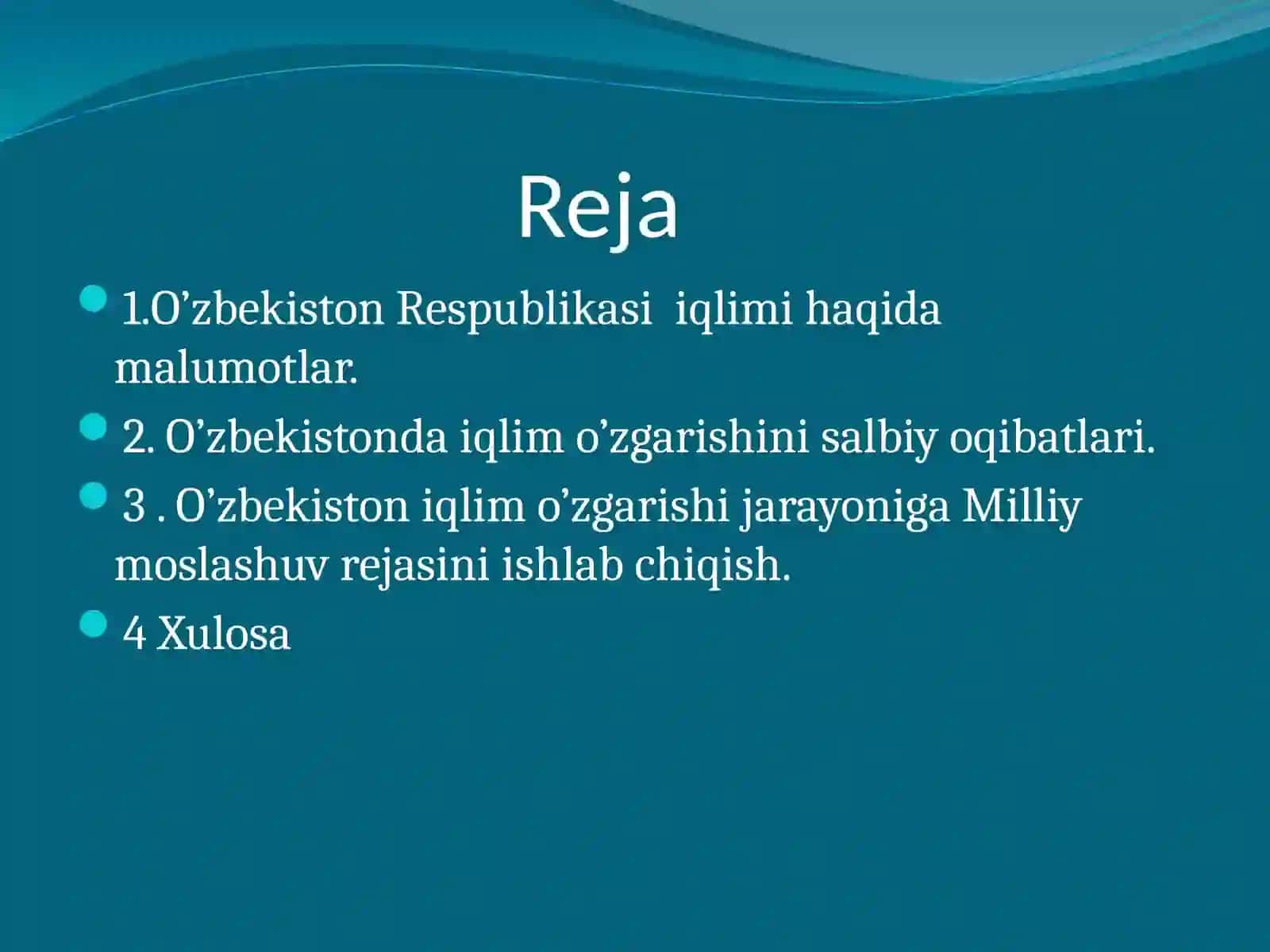 Ekalogiya fanidan MUSTAQIL ISHI 3