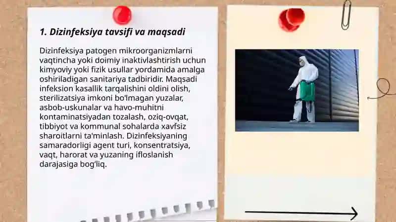 Dizinfeksiya tavsifi.dizinfeksiya usullari 3