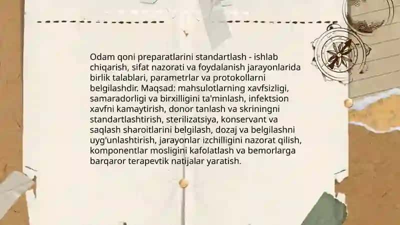 Odam qoni preparatlarini standartlash 3