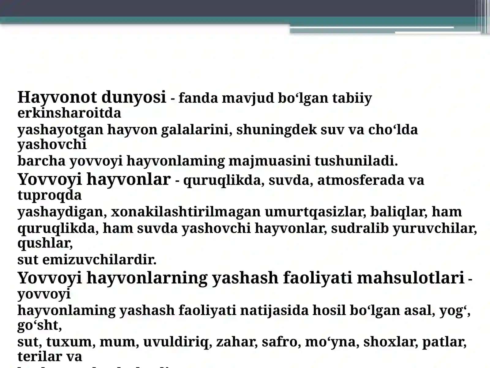 HAYVONOT DUNYOSINI MUHOFAZA QILISH VA UNDANFOYDALANISHNING EKOLOGIK-HUQUQIY TARTIBI 3