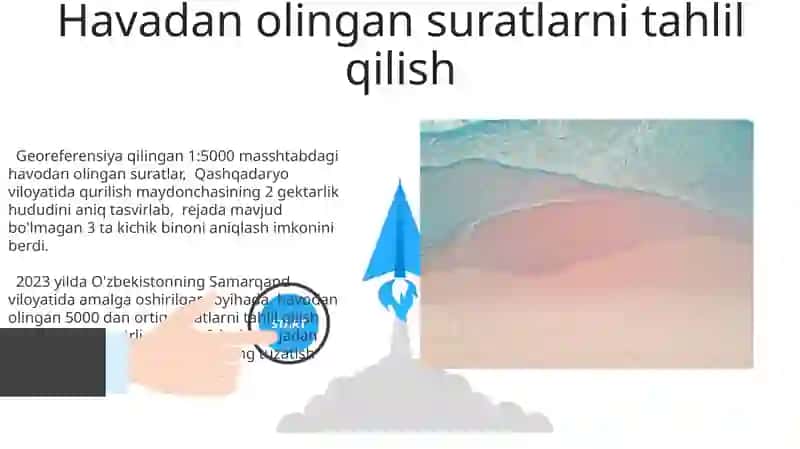 Georeferensiya qilingan 1:5000 masshtabdagi havodan olingan suratlar 3