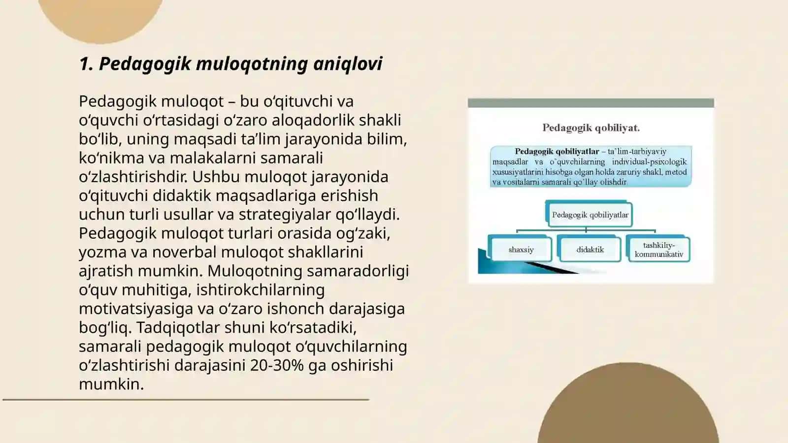 Pedagogik muloqotning o'ziga xos xususiyatlari va funksiyalari 3