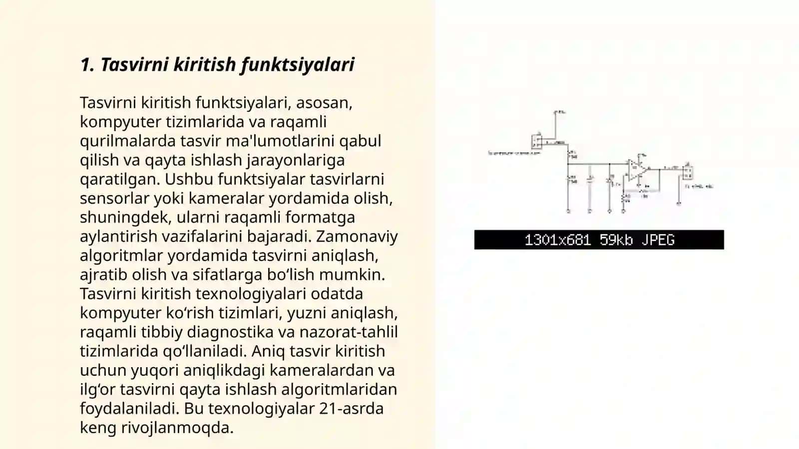 Tasvirni kiritish va chiqarish funksiyalari 3