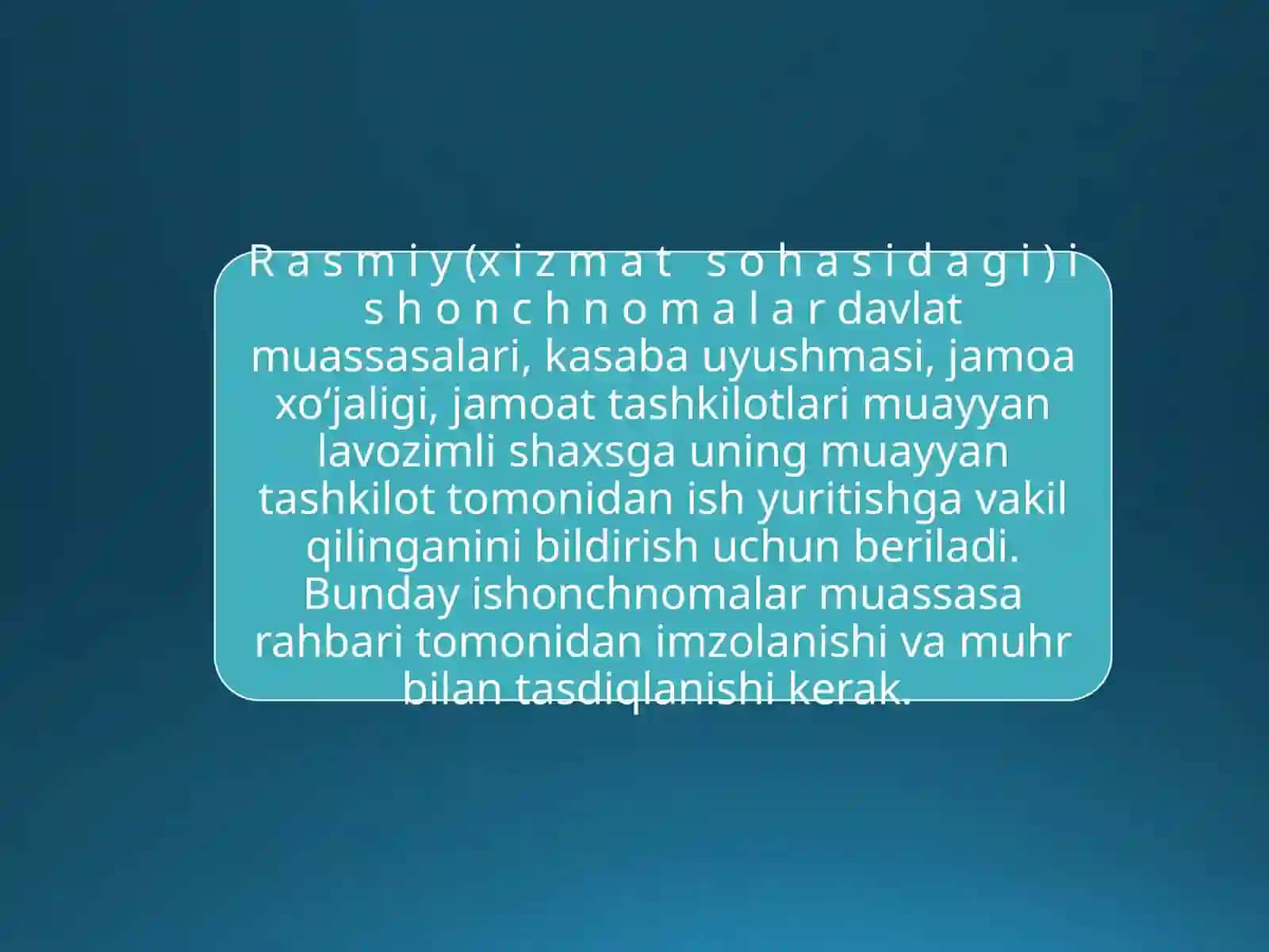 Ishonchnoma, ma'lumotnoma 3