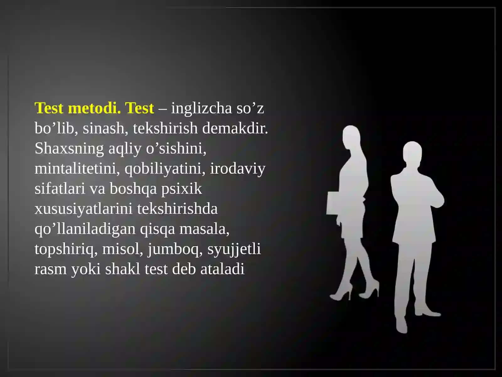 Test tuzishning asosiy bosqichlarini ajratish va tushuntirib berish 3