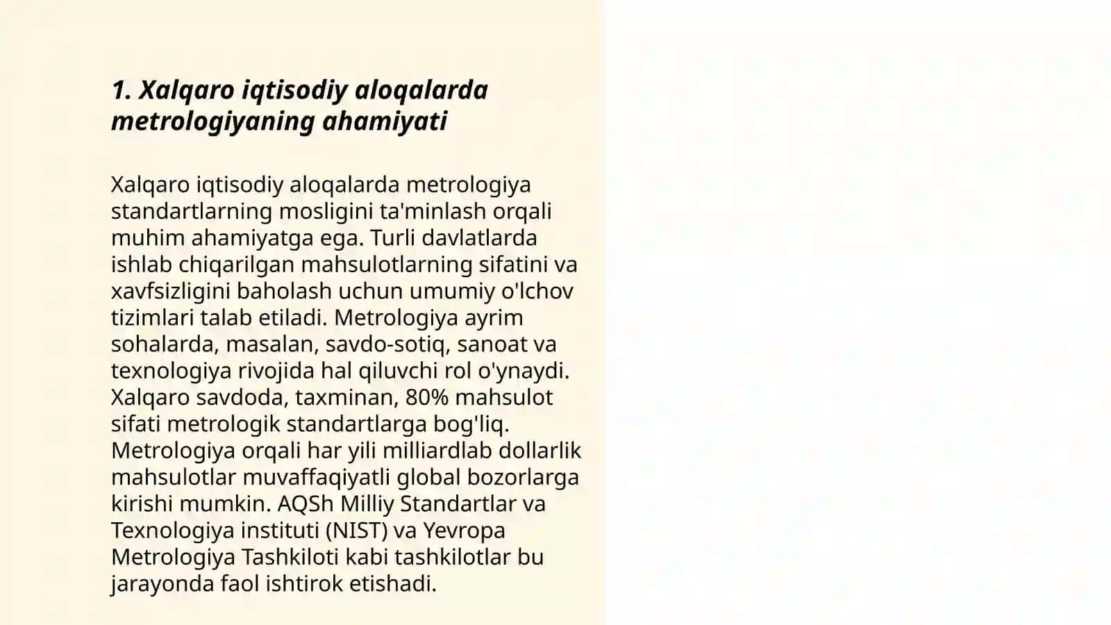 Xalqaro iqtisodiy aloqalarda metralogiyaning roli 3