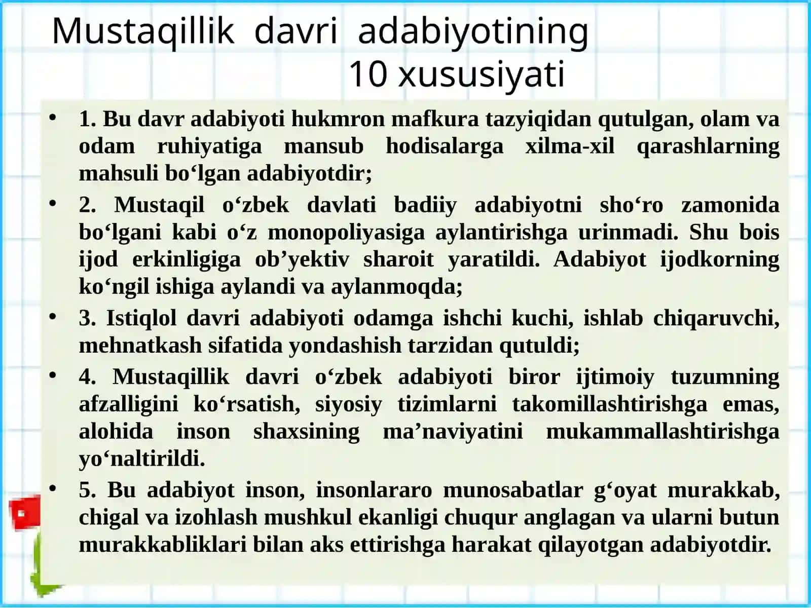 MUSTAQILLIK DAVRI ADABIYOTI 3