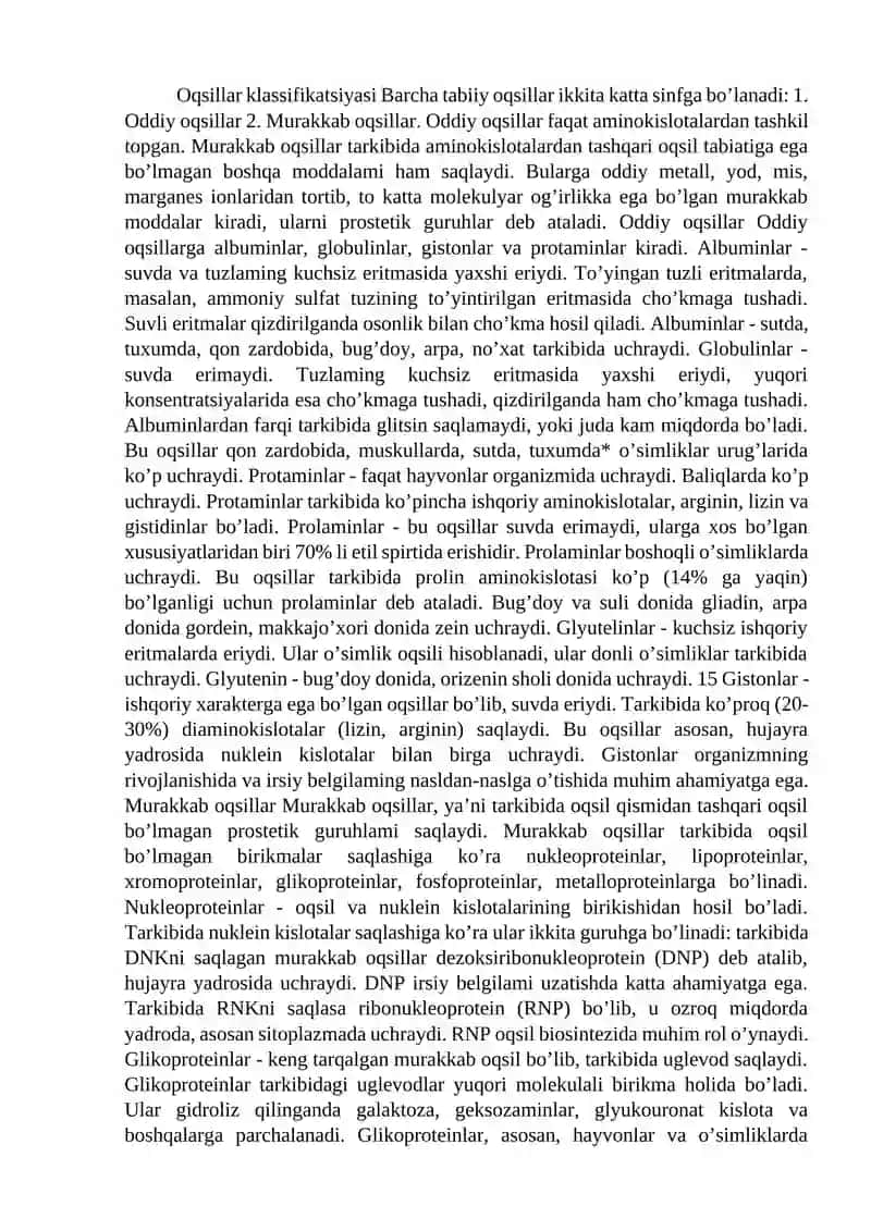 Oqsillar 3