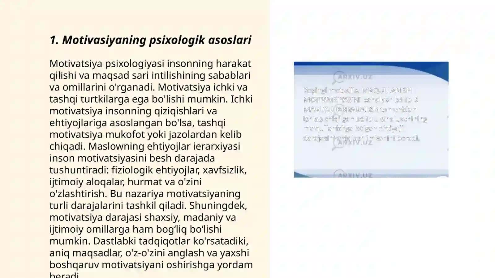 Umumiy psixologiya fanidan tayyorlagan taqdimoti 3