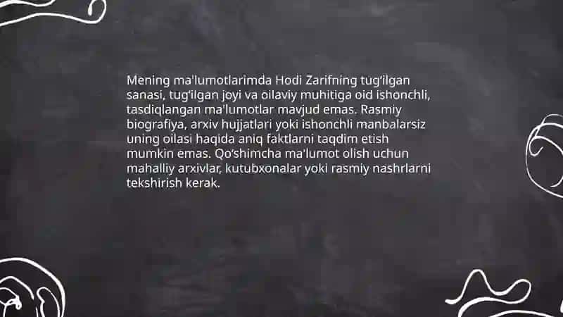 Hodi Zarif hayoti va ijodi 3