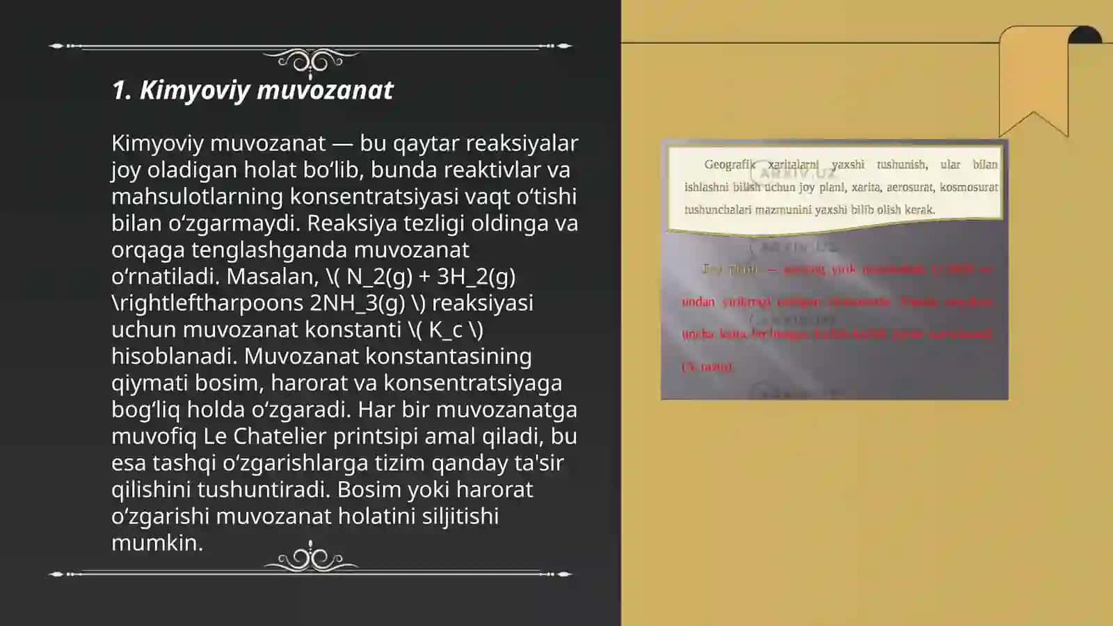 Kimyoviy muvozanat 3