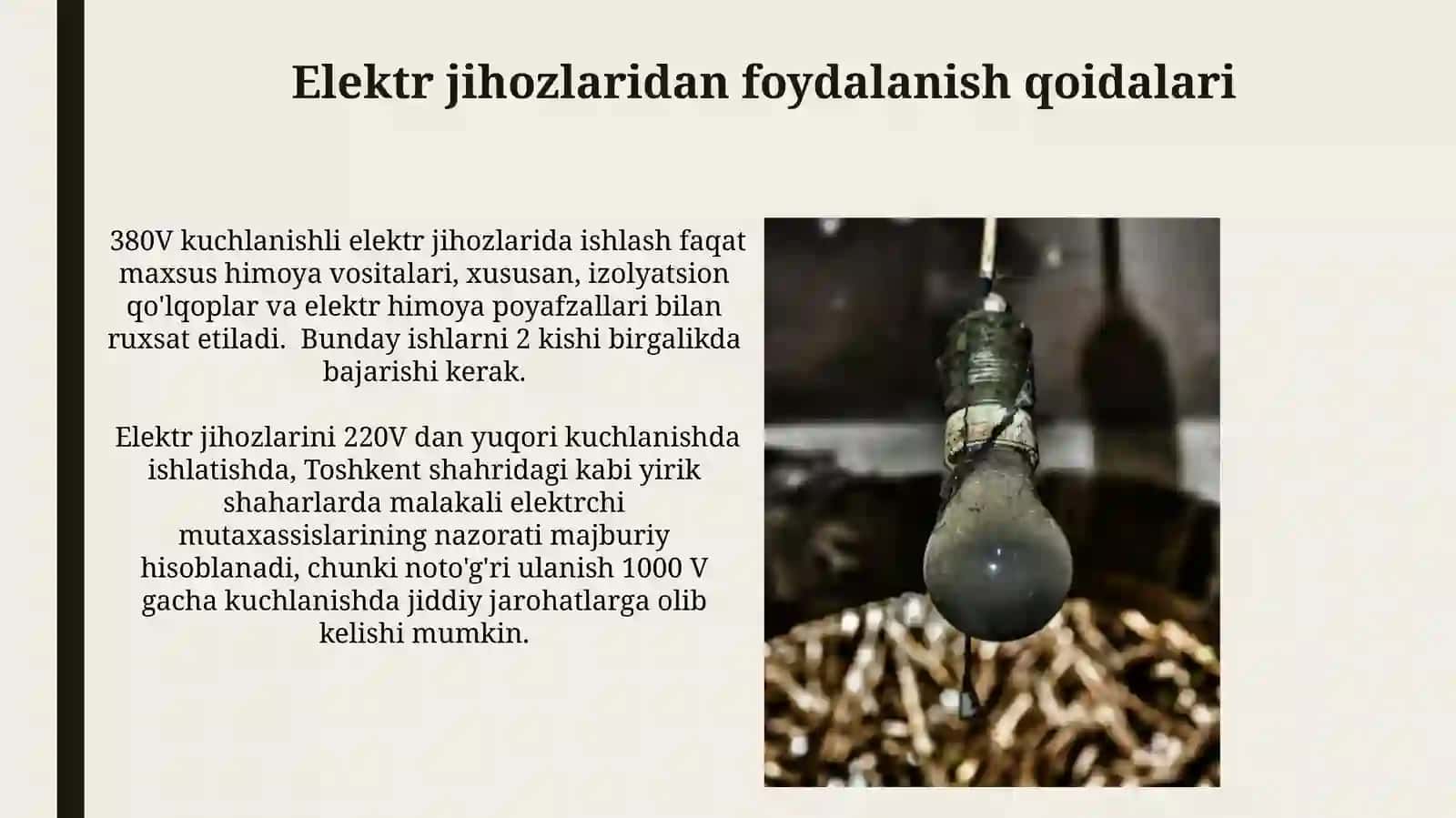 Elektr va undan himoyalanish choralari 3