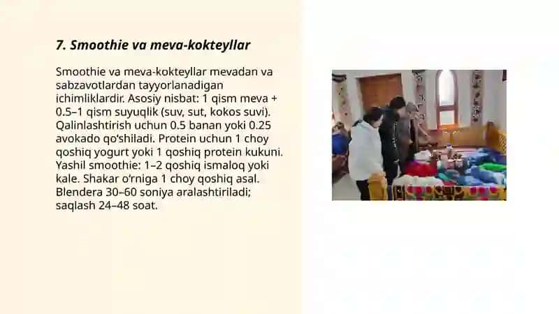 Smoothie va meva-kokteyllar 3