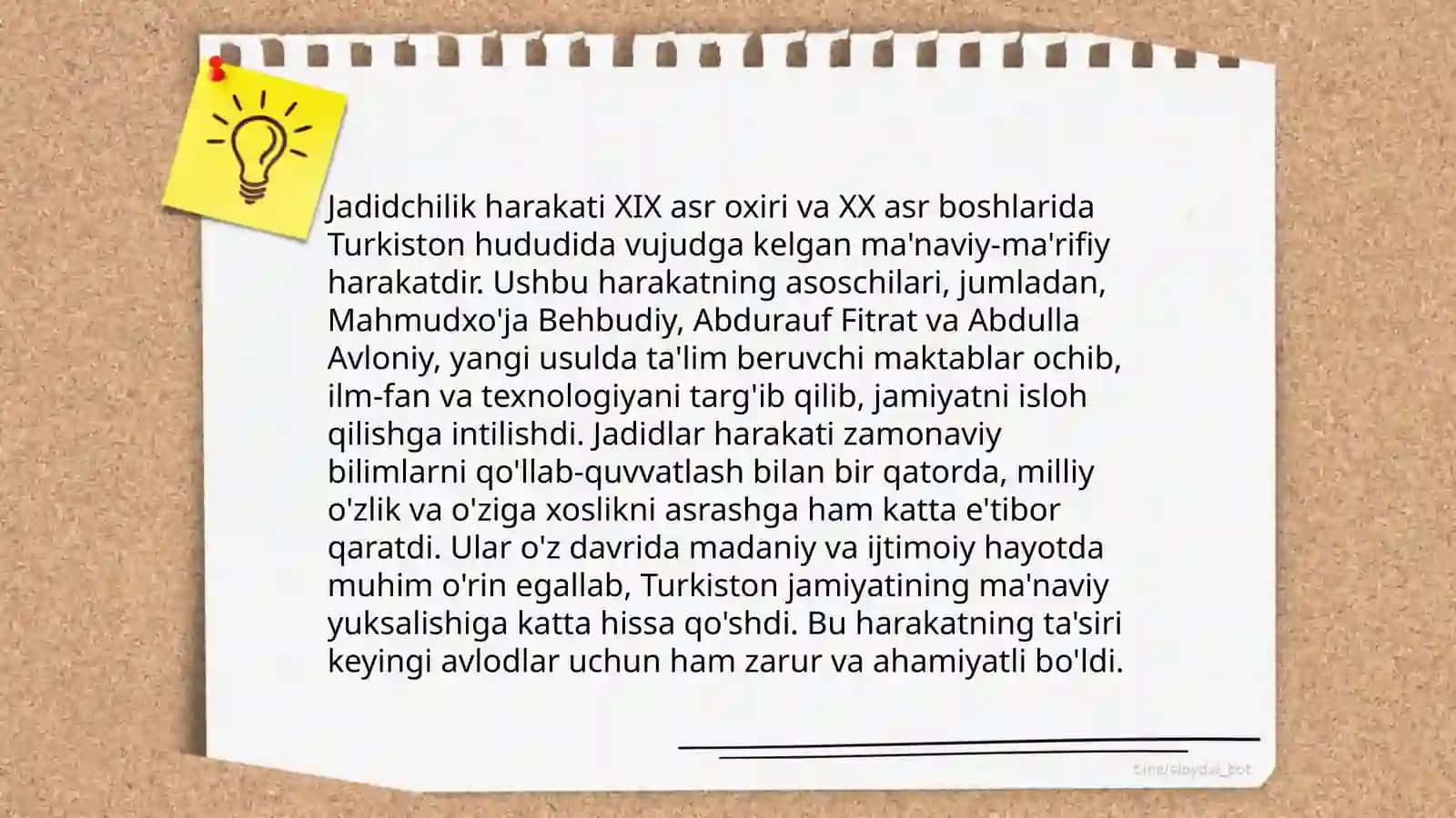 Jadid ma'rifatparvarlarning o'lka ijtimoiy - ma'naviy hayotida tutgan o'rni 3