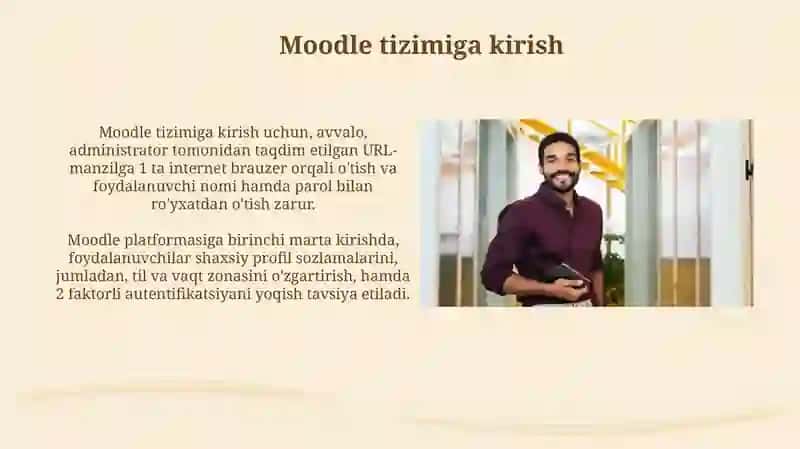 Moodle tizimi bilan tanishuv 3