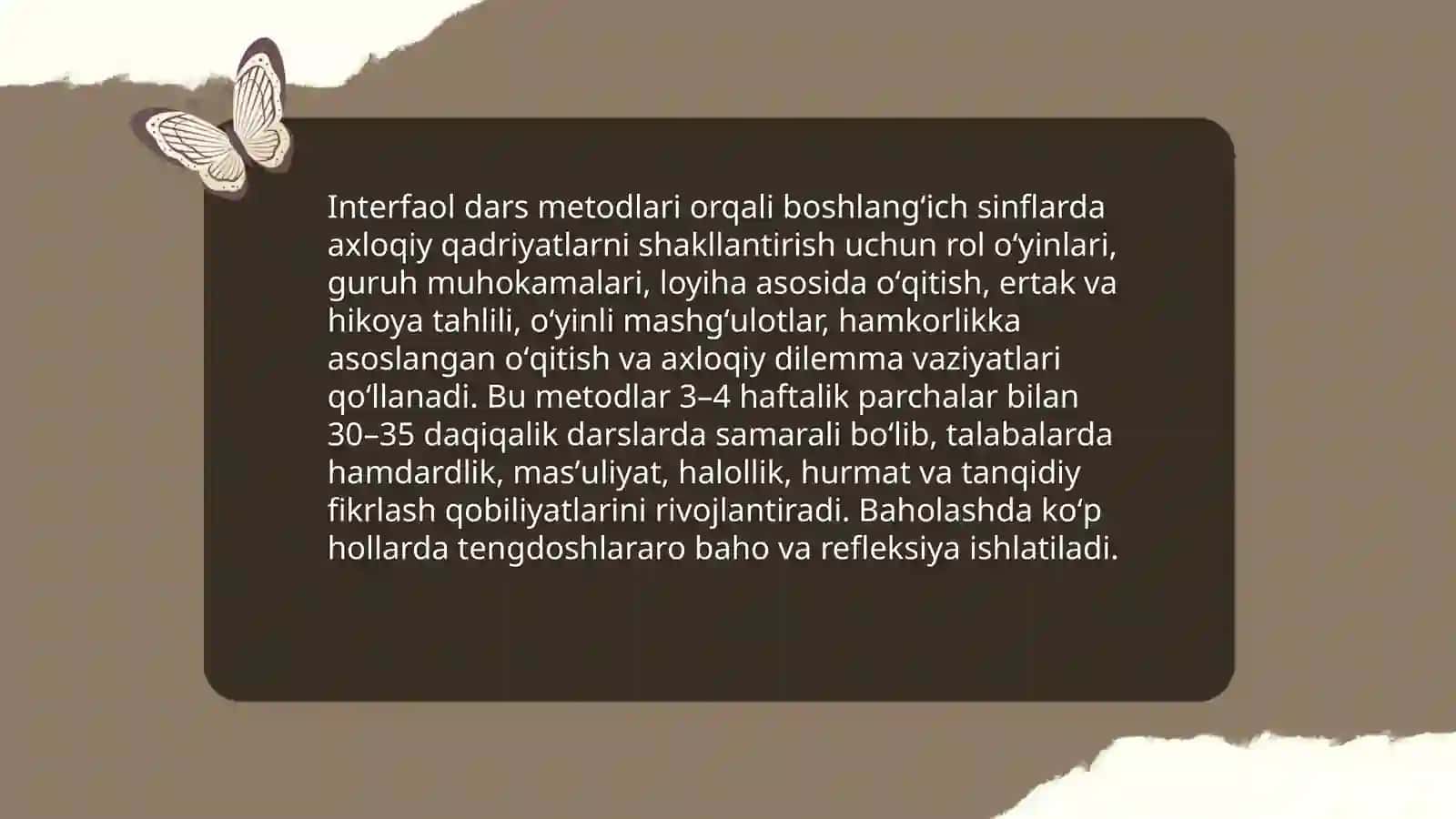 Boshlangʻich sinflarda tarbiya fanini oʻqitishda yangicha yondashuvlar 3