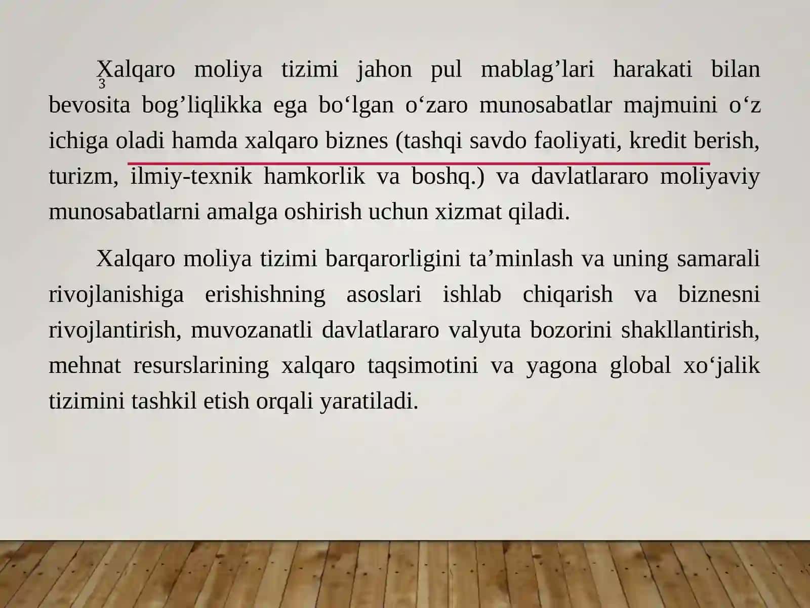 JAHON MOLIYAVIY ARXITEKTURASI VA XALQARO MOLIYA TIZIMI 3