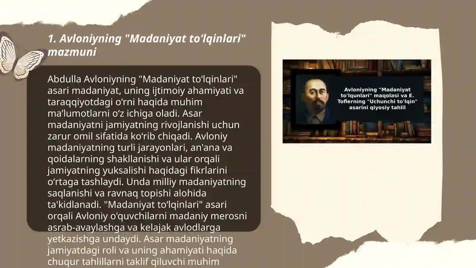 Avloniyning "madaniyat toʻlqinlari"maqolasi 3